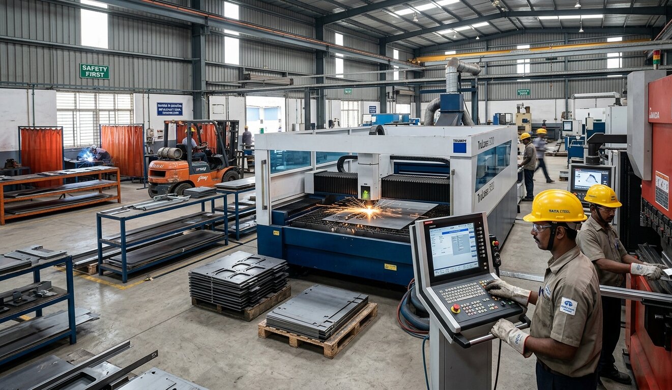 Industrial manufacturing facility interior